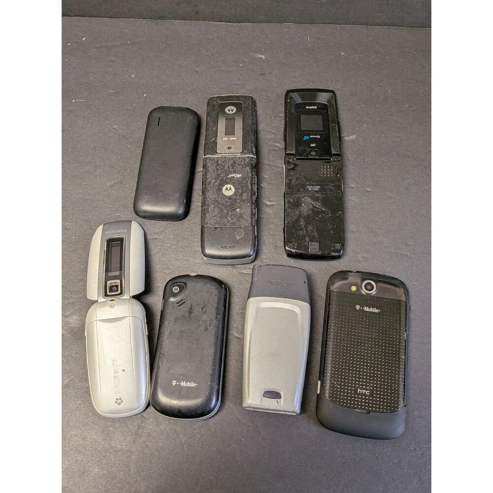 Flip, Slider and Smart Phone Lot - 8 Phones Total Untested